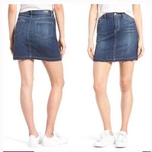 PAIGE Blue Denim Pencil Skirt